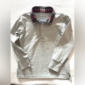 Crewcuts Holiday Long Sleeve Collared Shirt